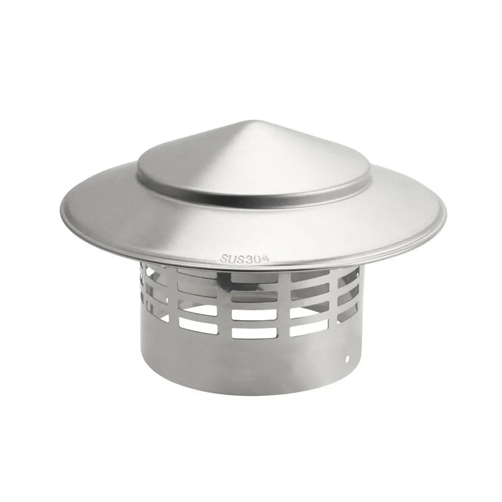 110/160mm Stainles Steel Chimney Cap - Exterior Wall Air Outlet Roof Pipe Exhaust Hood For Ventilation - Ducts Chimneys Exhaust Hood