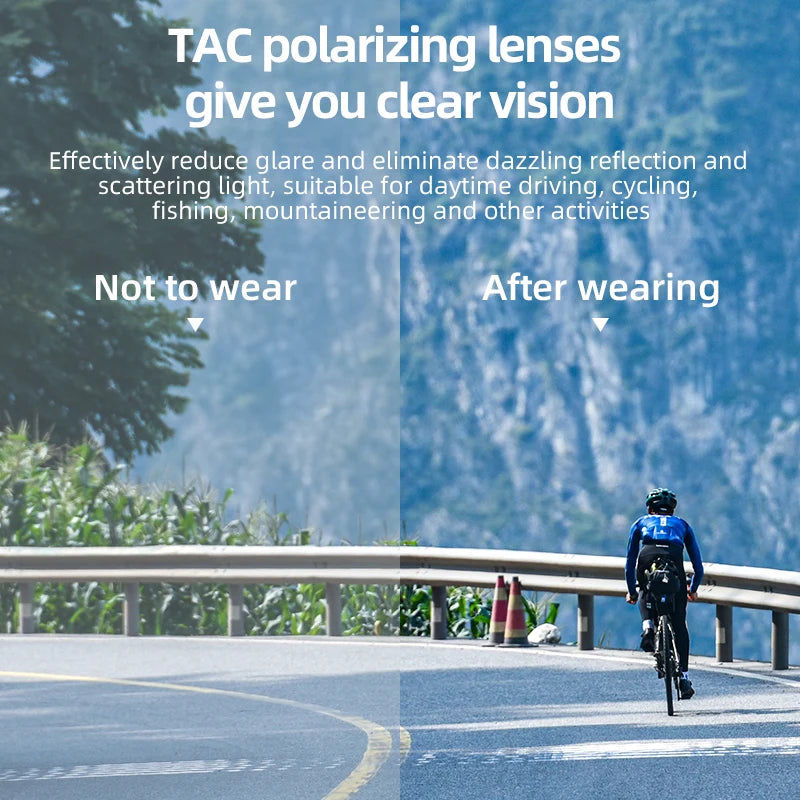ROCKBROS Photochromic Polarized Cycling Glasses | UV400 Sunglasses