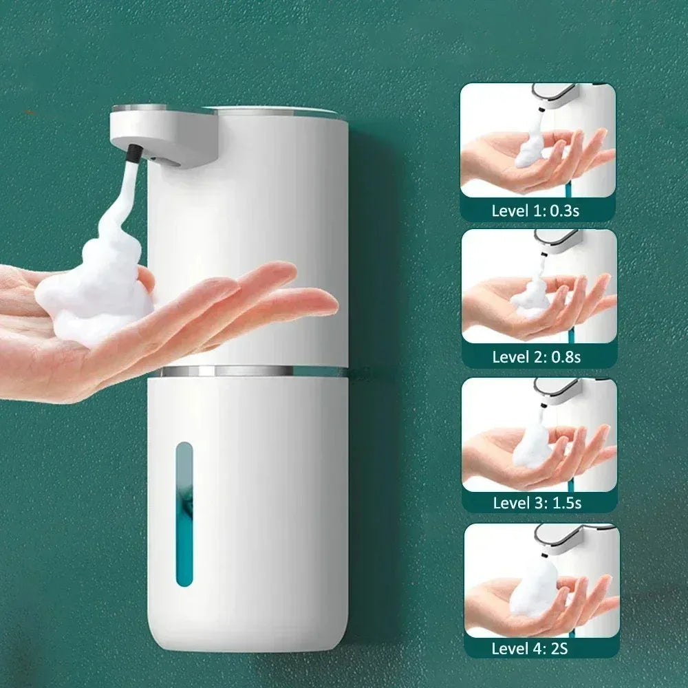 380ML Automatic Foam Soap P11 Dispenser Bathroom Smart Washing Hand Machine With USB Charging ABS 4 Level Adjustable