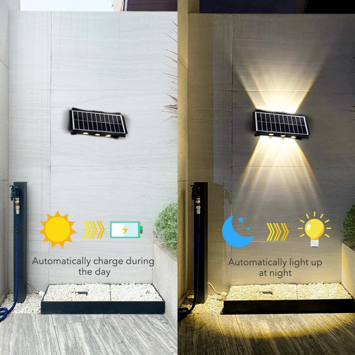 Solar Outdoor Waterproof Wall Lamp