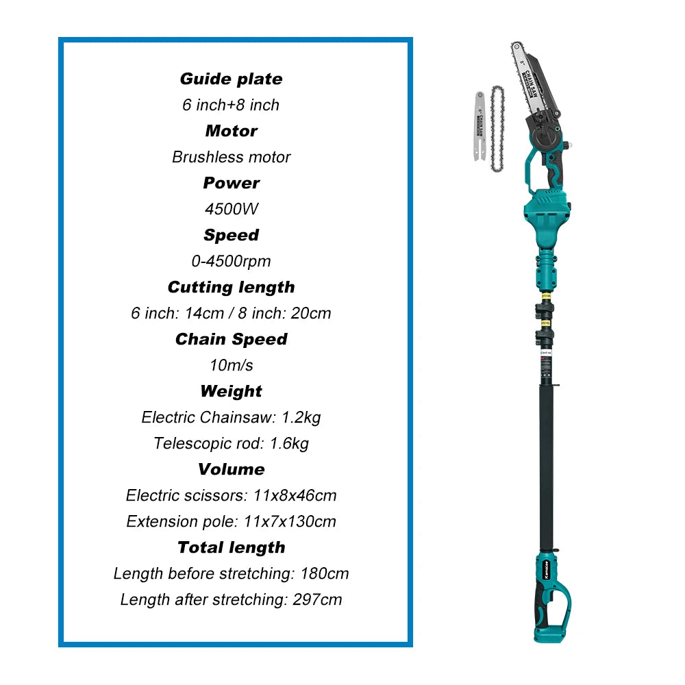 5.0Ah Mini Brushless Electric Chain Saw