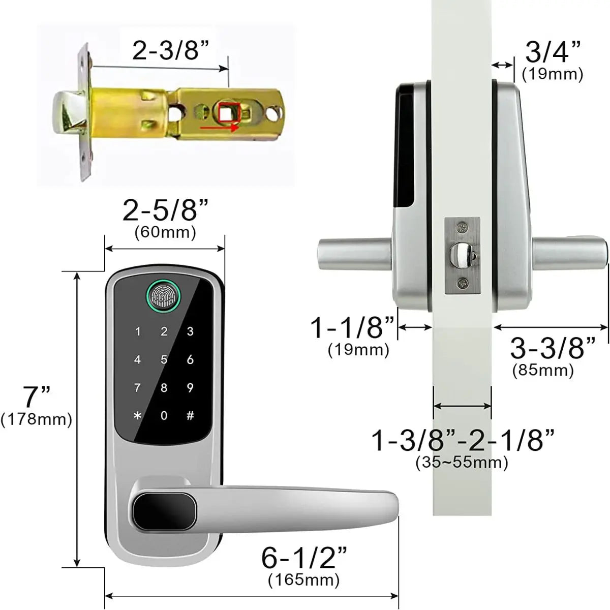 TTLOCK Wifi Smart Door Lock Biometric Security