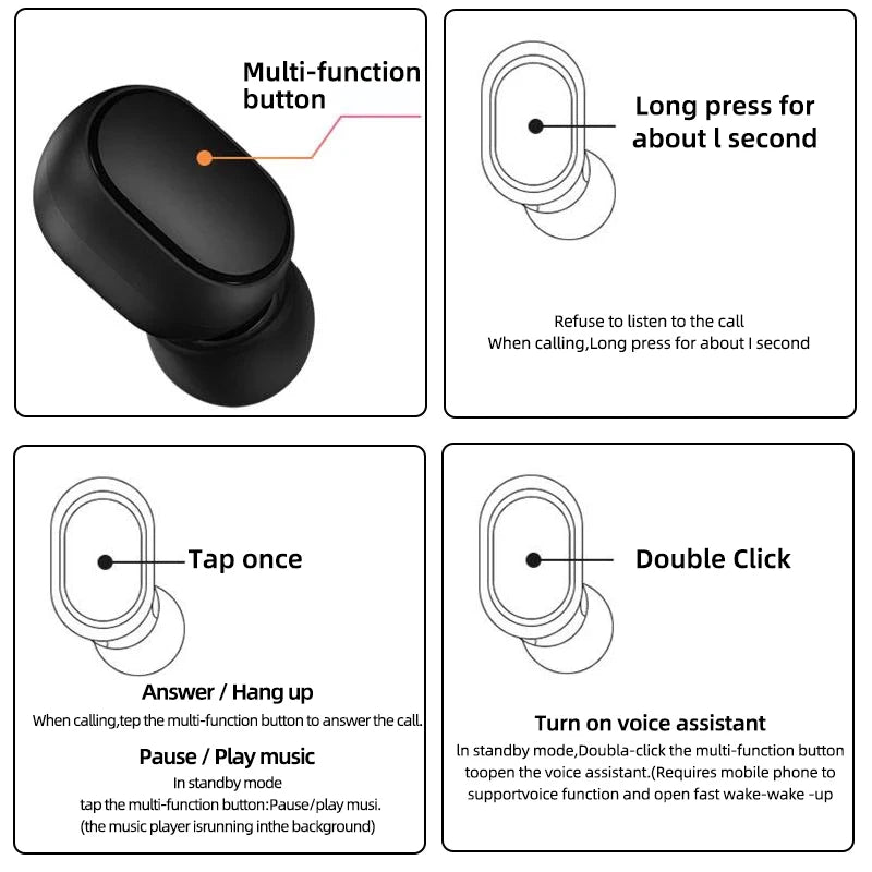 Redmi Airdots 2 Wireless Headset -  Noise Cancellation Earbud