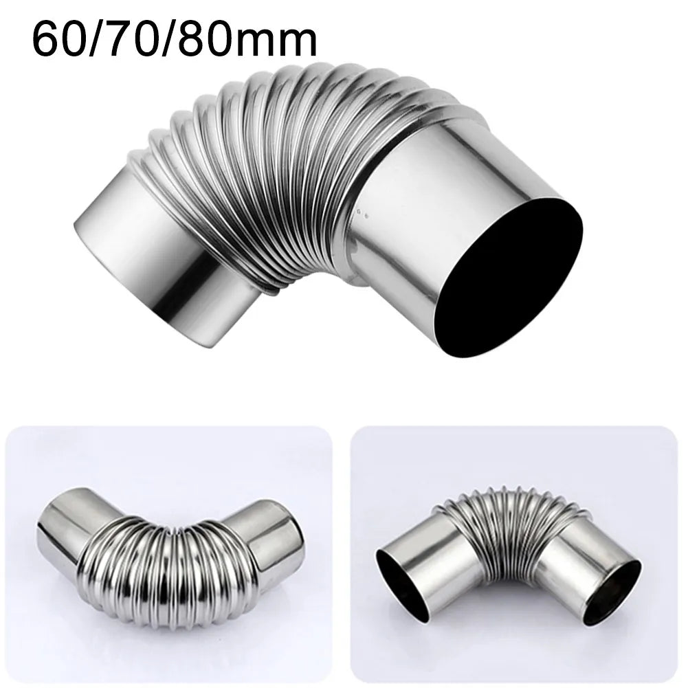 60/70/80mm Stainless Steel 90 Degree Elbow Chimney Liner Bend