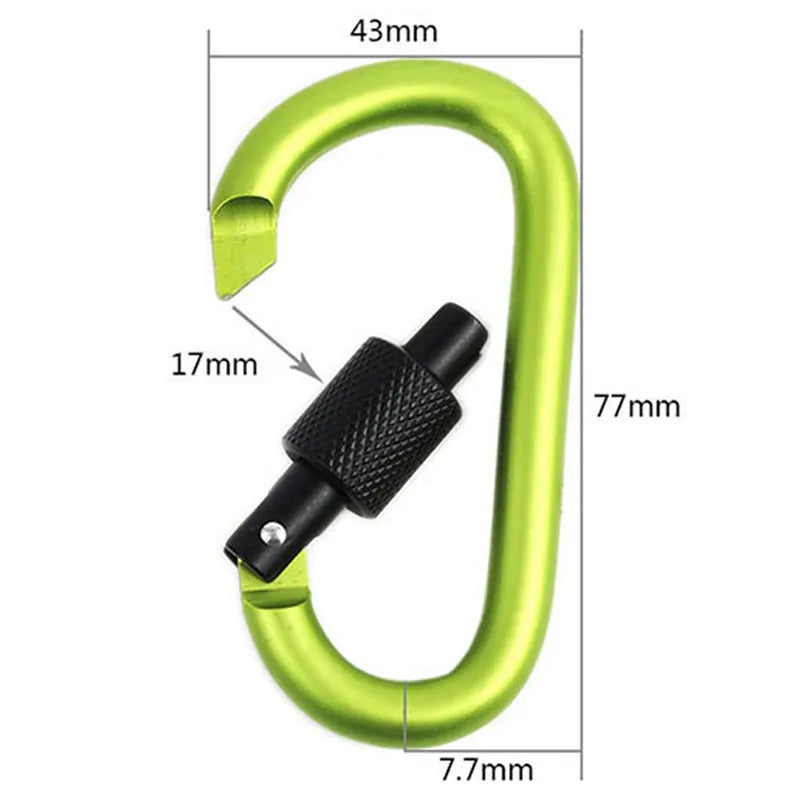 5PCS Aluminum Alloy Carabiner Clip Set