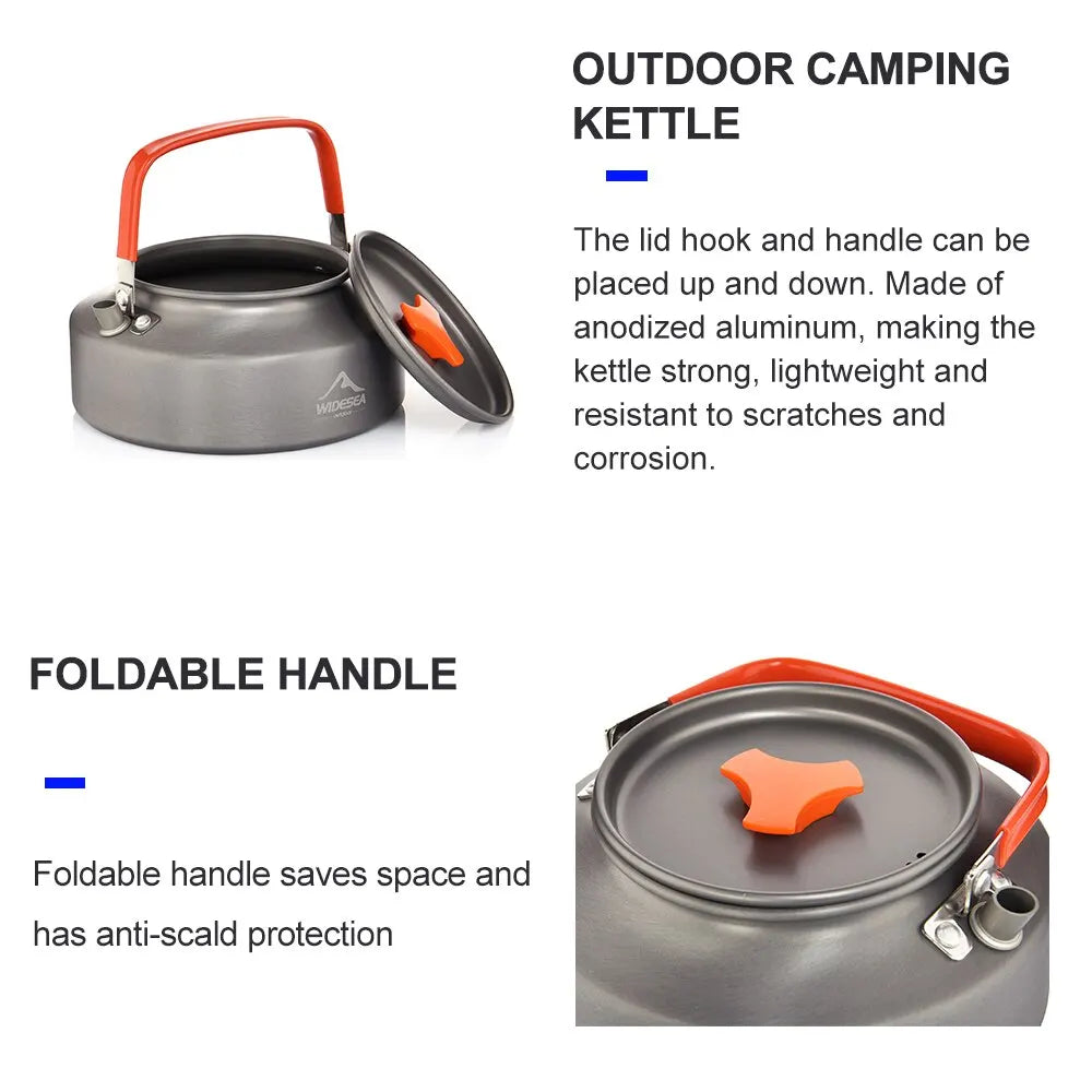 Widesea Lightweight Aluminium Alloy Camping Water Kettle