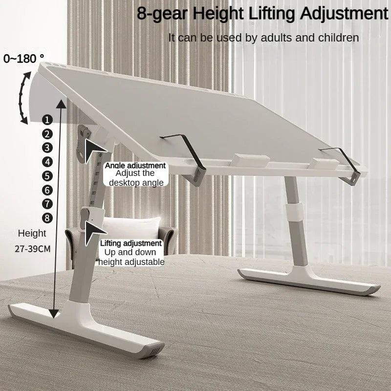 Foldable Lift Laptop Desk - Versatile Gaming & Reading Table