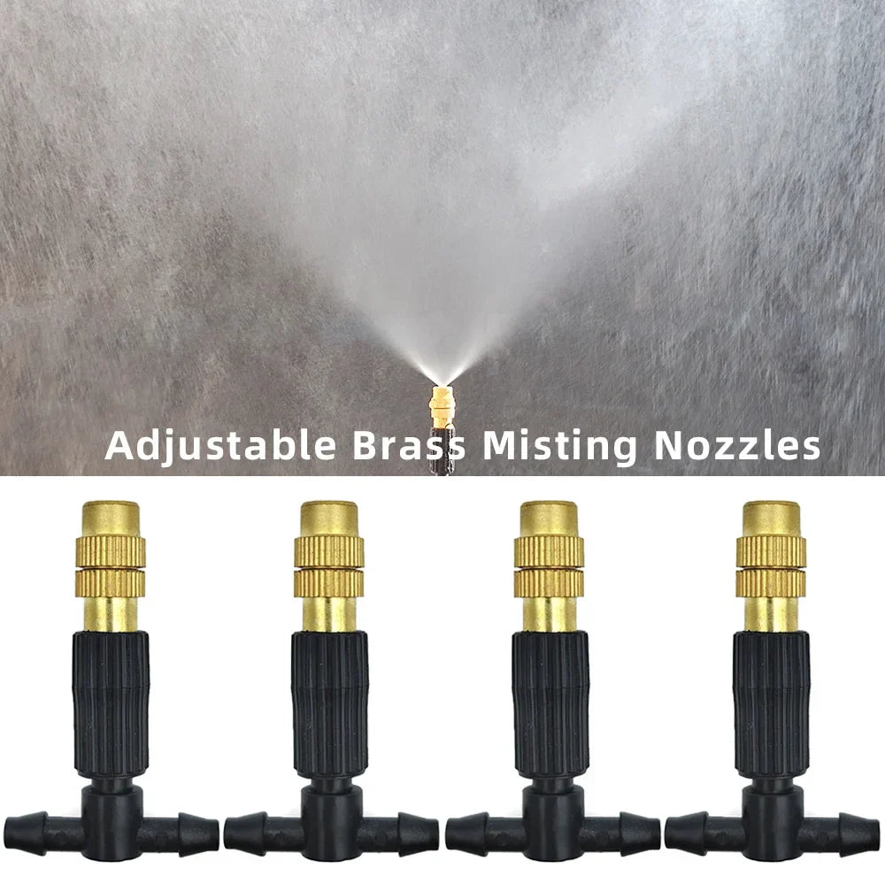 Outdoor Misting Cooling System with Atomizer