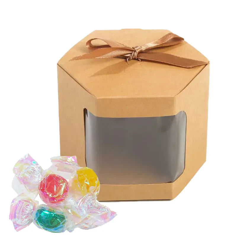 Multi-Size Kraft Paper Candy Gift Boxes