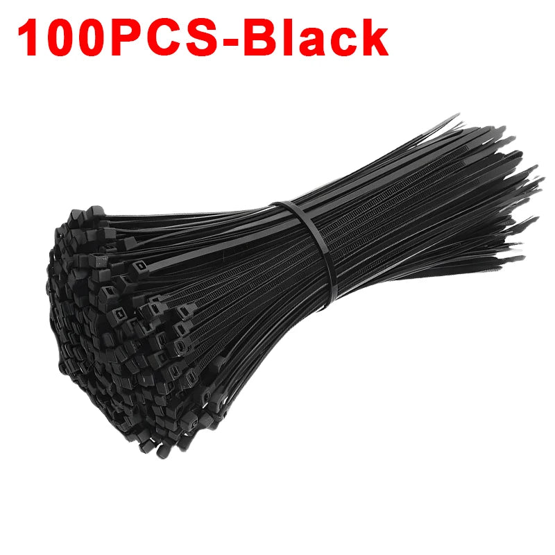 200/100Pcs Self-locking Nylon Cable Ties