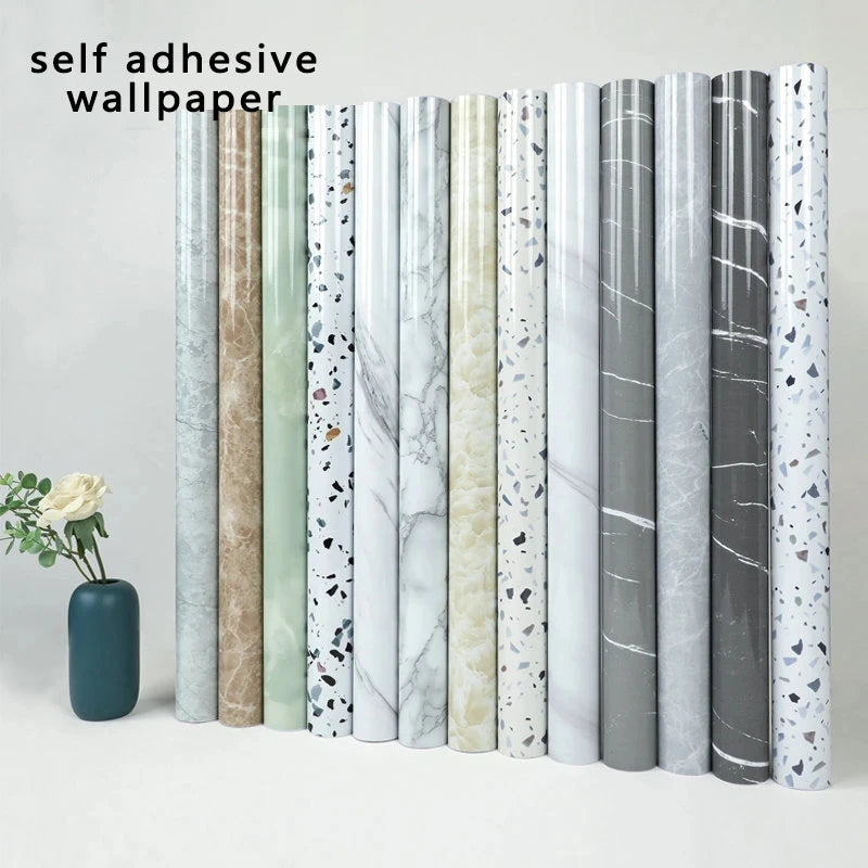 Marble Self Effect Oil and Waterproof Self Adhesive Foil Wallpaper