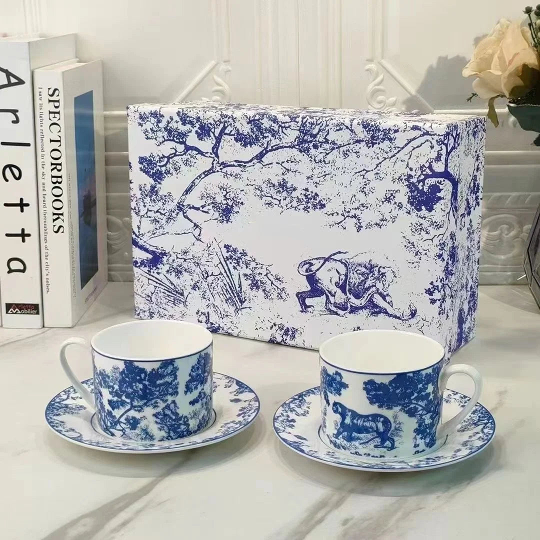 Wild Jungle Tiger Eco-Friendly Teacup & Plate Set