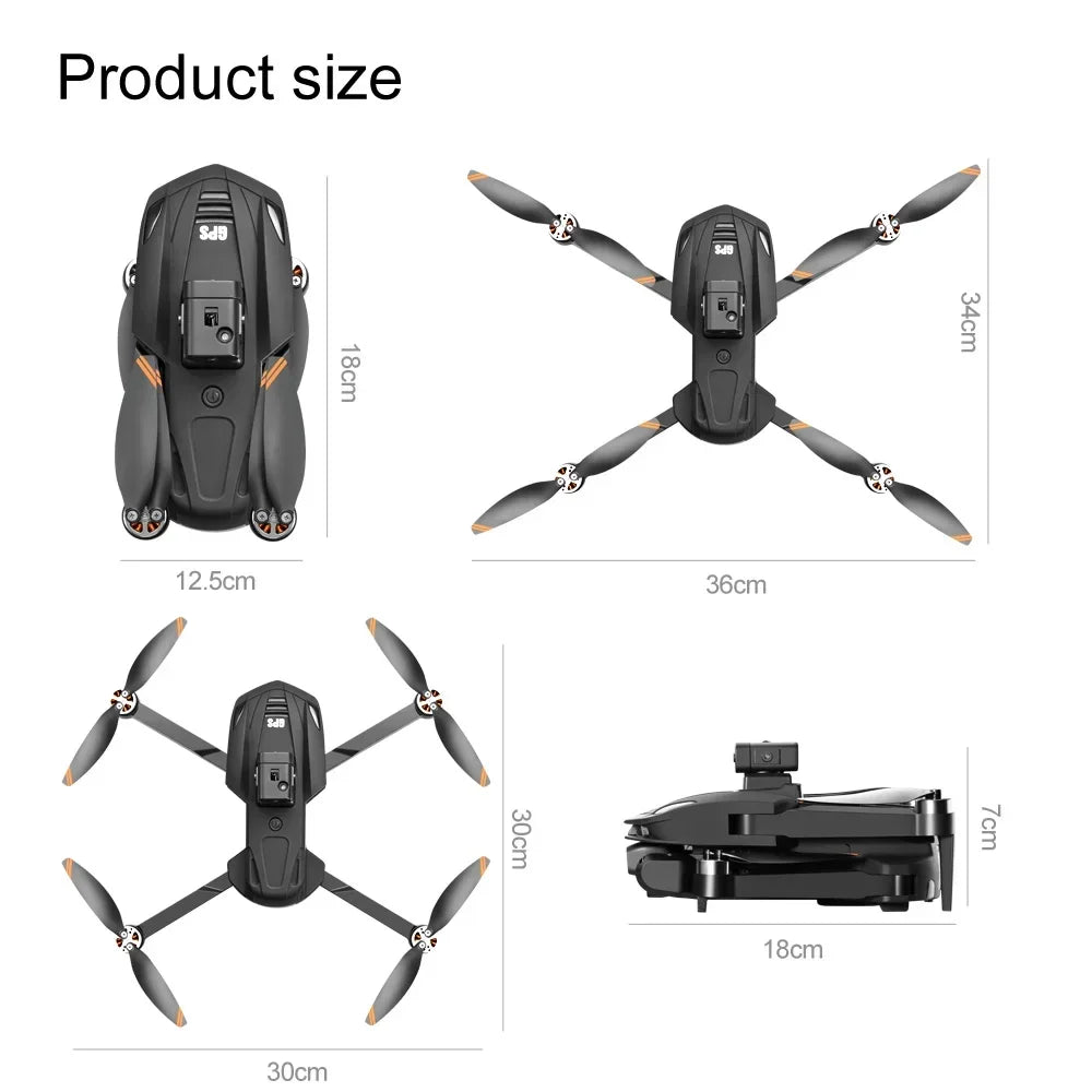 For Xiaomi V168 Drone 8K 5G GPS Professional HD Aerial Photography Dual-Camera Omnidirectional Obstacle Avoidance Drone Original