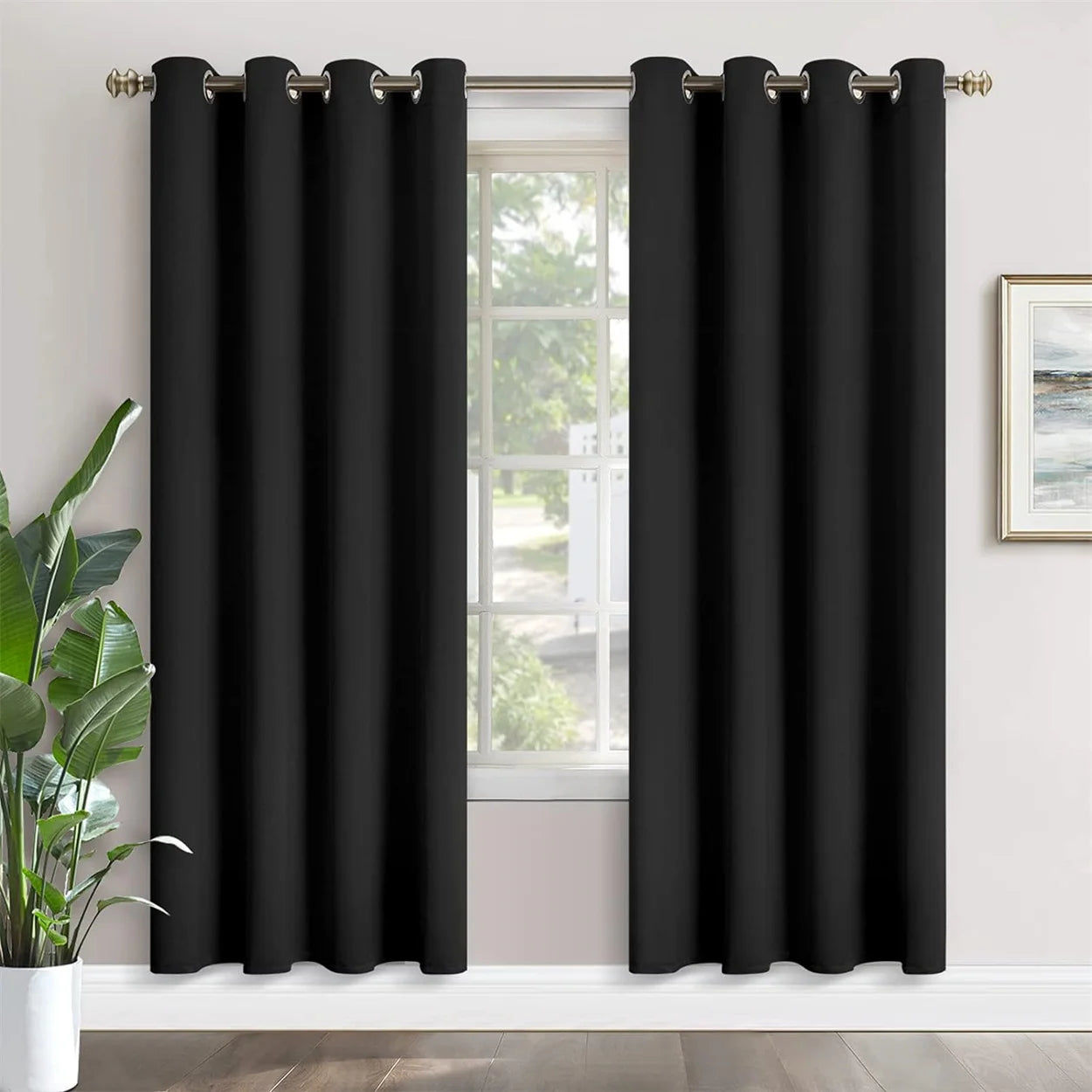 1PC blackout Curtains Light Blocking Drapes