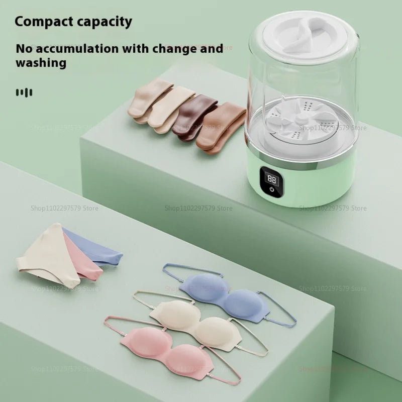 Portable Mini Washing Machine Small Laundry Washer Machine Clothes Cleaning Tool For Dormitories Travel Camping Hotel Apartment