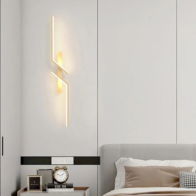 Sleek LED Wall Lamp - Minimalist Interior Illumination