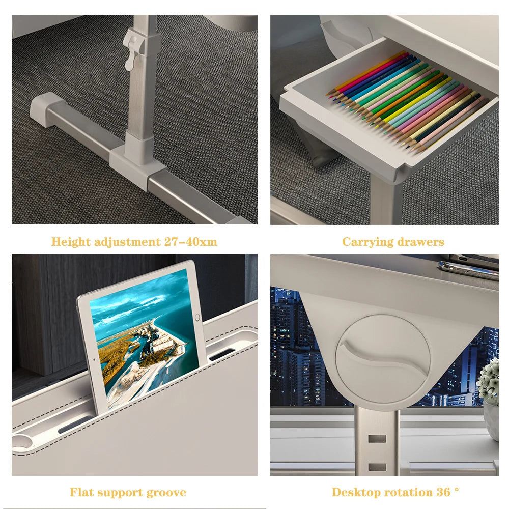 Foldable Lift Bed Desk - Compact Student Workspace