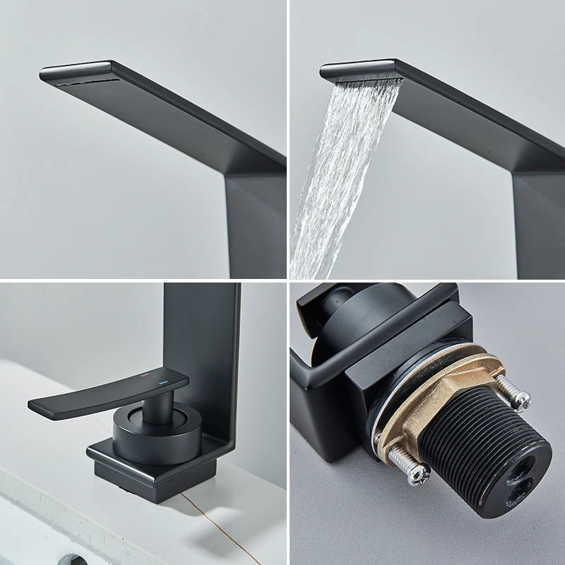 Modern Single-Hole Bathroom Basin Mixer Tap