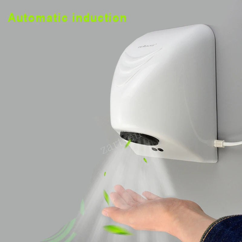 Hotel Automatic Hand Dryer Automatic Hand Dryer Sensor Household Hand-drying Device Bathroom Hot Air Electric Heater Wind