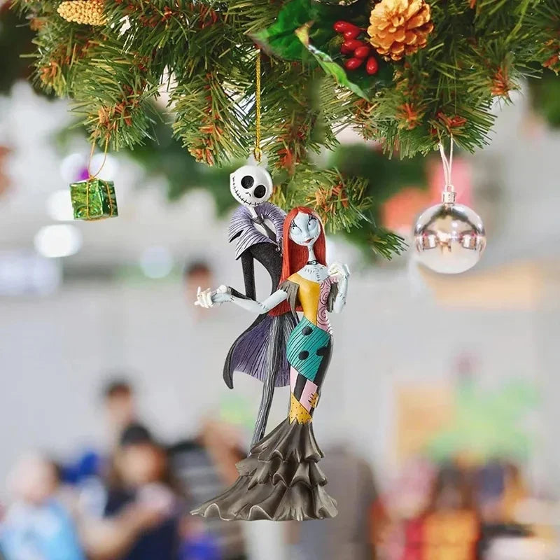 Nightmare Before Christmas Jack & Sally Hanging Ornament