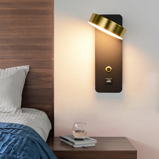 Modern Indoor LED Wall Switch Bedroom Light