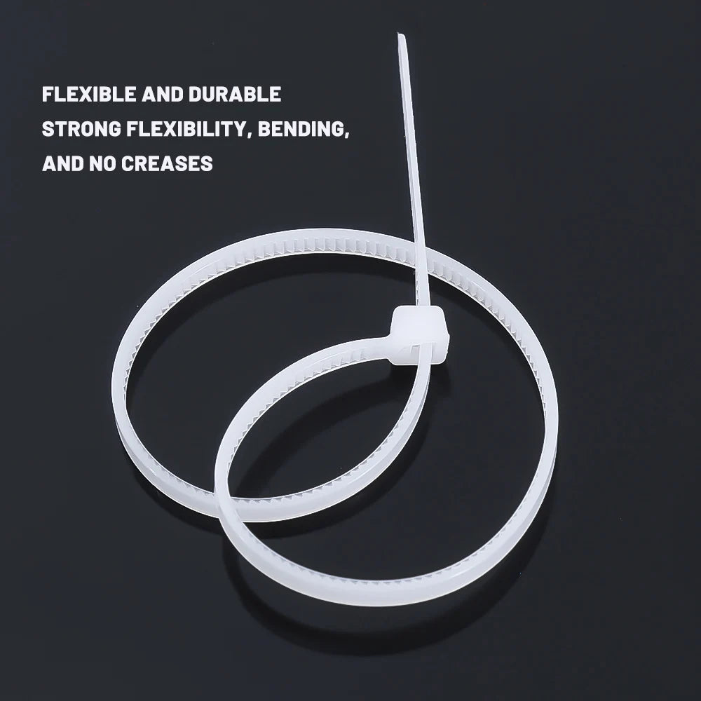 200/100Pcs Self-locking Nylon Cable Ties