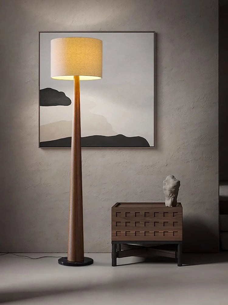 Luxury Modern Wooden Floor Lamp - High-Quality LED Lighting