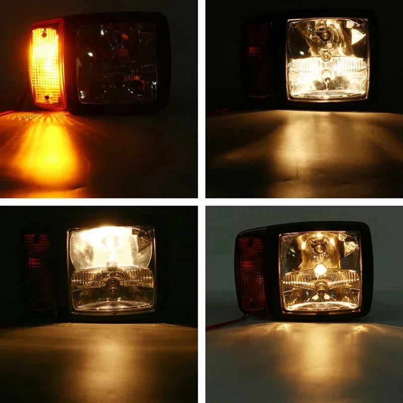 Heavy Equipment Tractor Trailer 24V LED Headlights