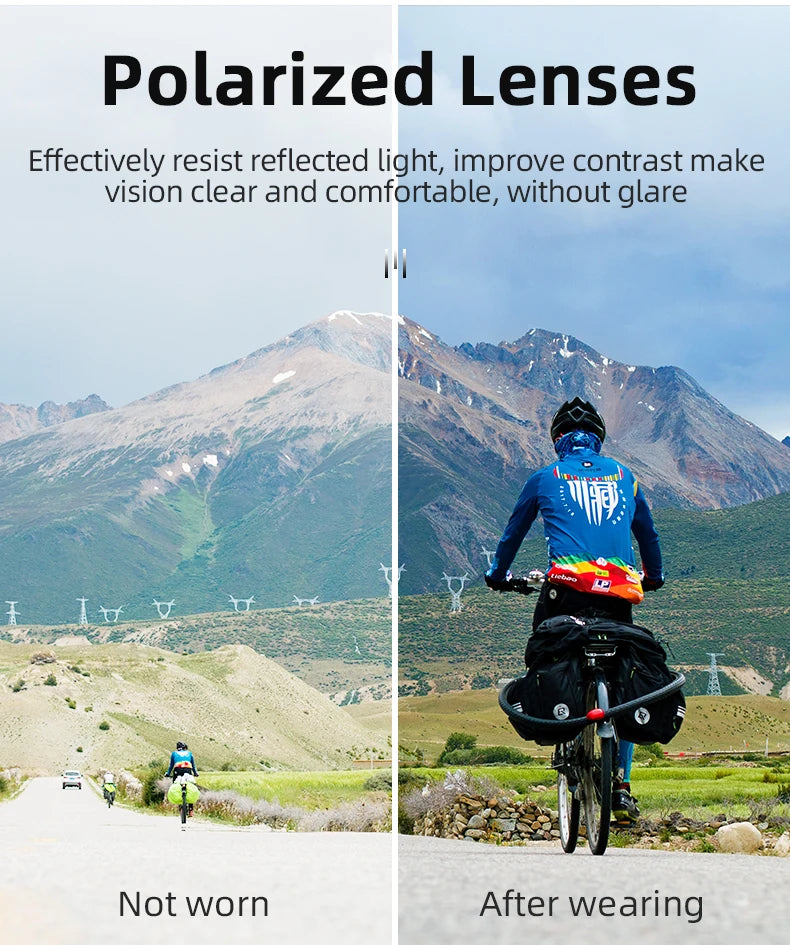 ROCKBROS Polarized Cycling Sunglasses | UV400 Protection