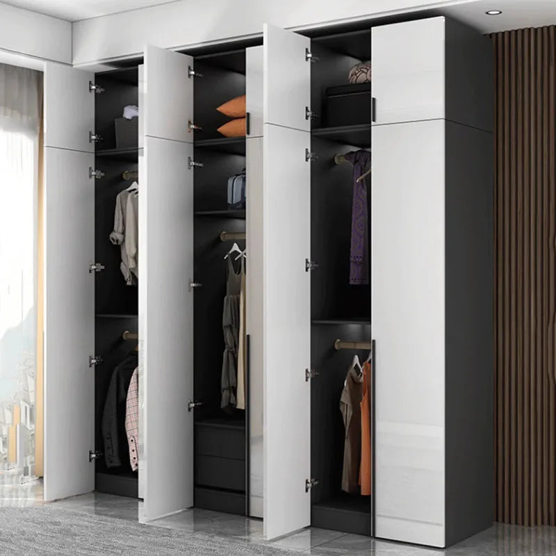 Luxury Full-Size Wooden Wardrobe - Hotel-Grade Storage Solution