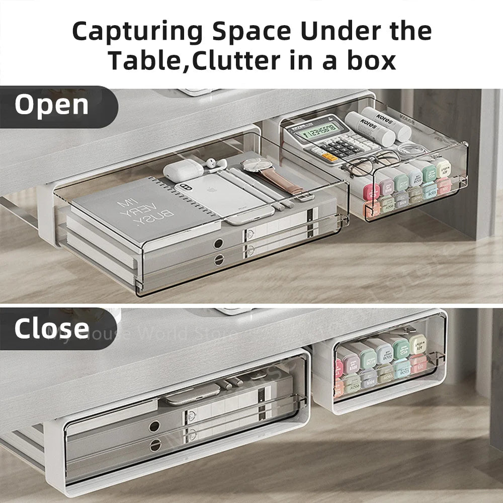 Hidden Self-Adhesive Drawer Storage Box