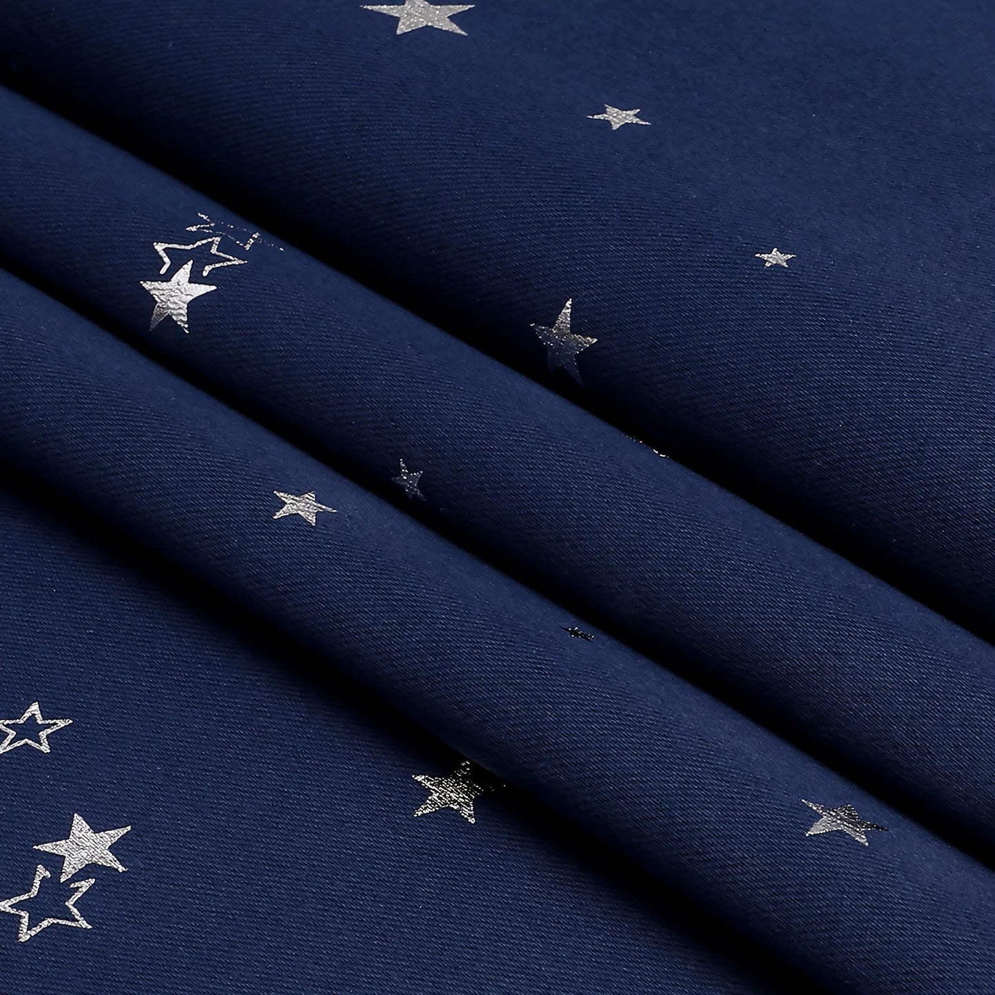 Curtains With Stars Grommet Top For Bedroom Living Room Window Drapes