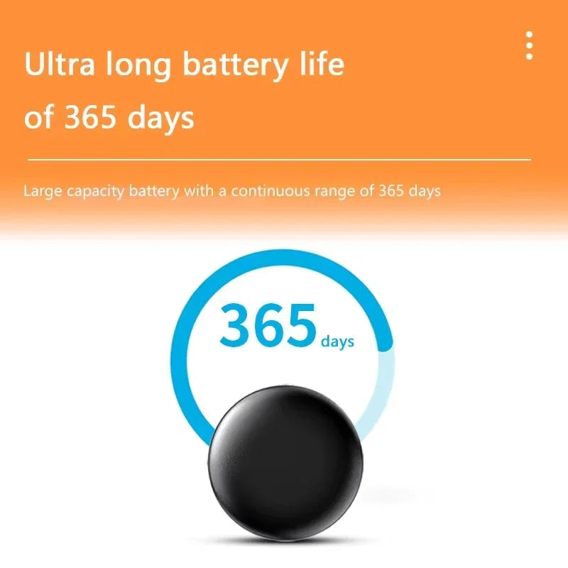 OPPO Smart Airtag Bluetooth 5.3 GPS Tracker Compatible with Android and iOS Systems, Air Tag Tracker Mini Locator for Kids, Bags, Keys, and Wall Mounts