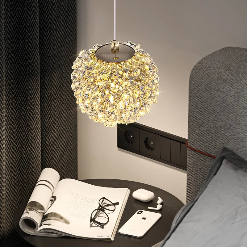 Modern Crystal Pendant Light - Corridor Lamp