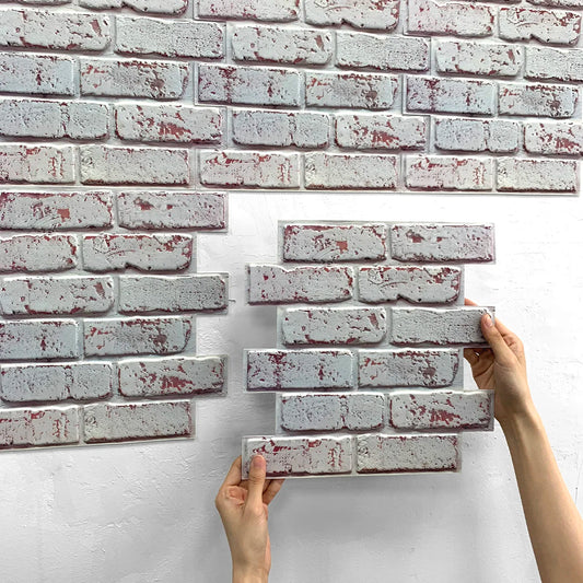 Faux Brick Stick 3D Tile Self-Adhesive Waterproof Wall Panel