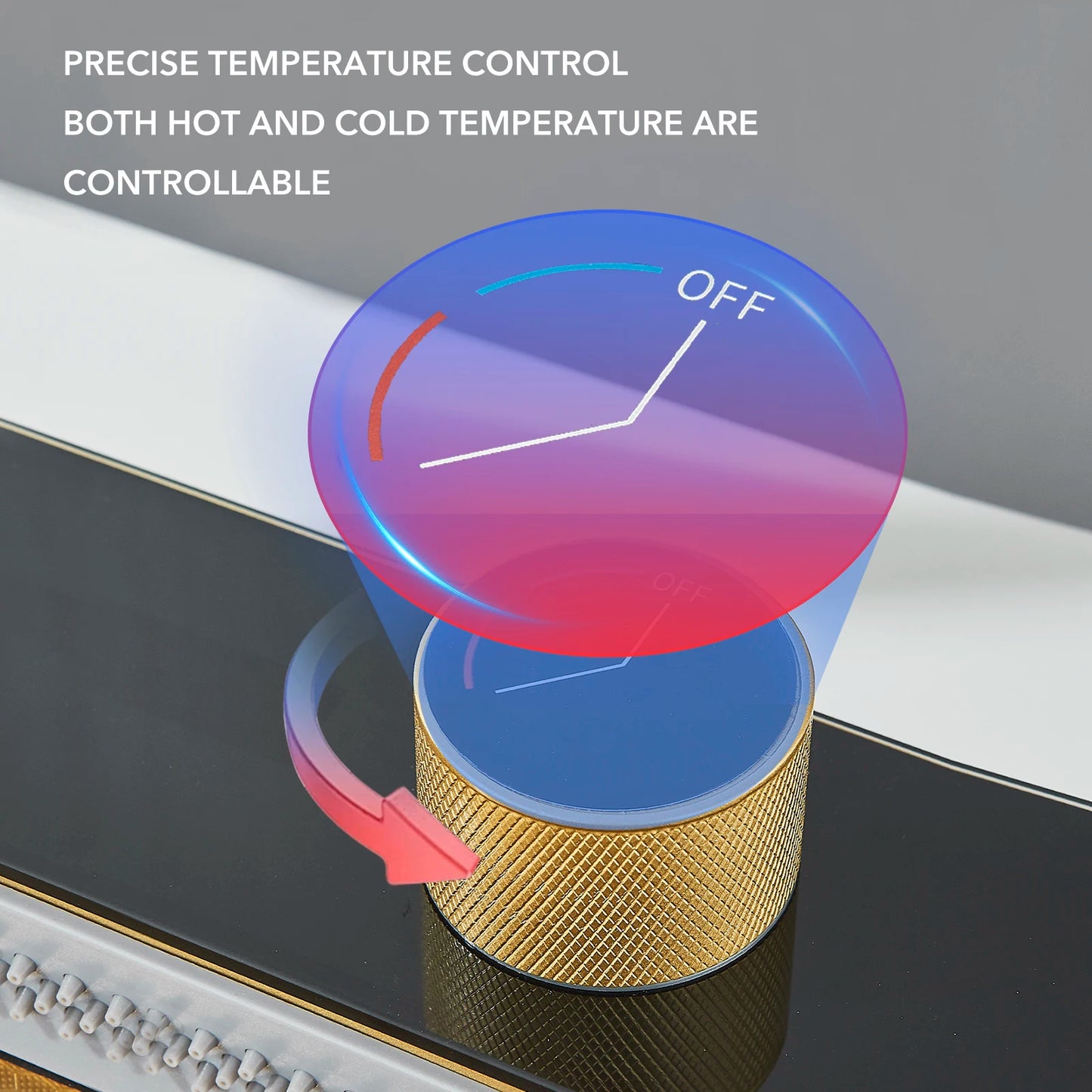Golden Smart Digital Display Integrated Kitchen Sink Set Temperature Control Waterfall Water Purifier Soap Dispenser Cup Washer