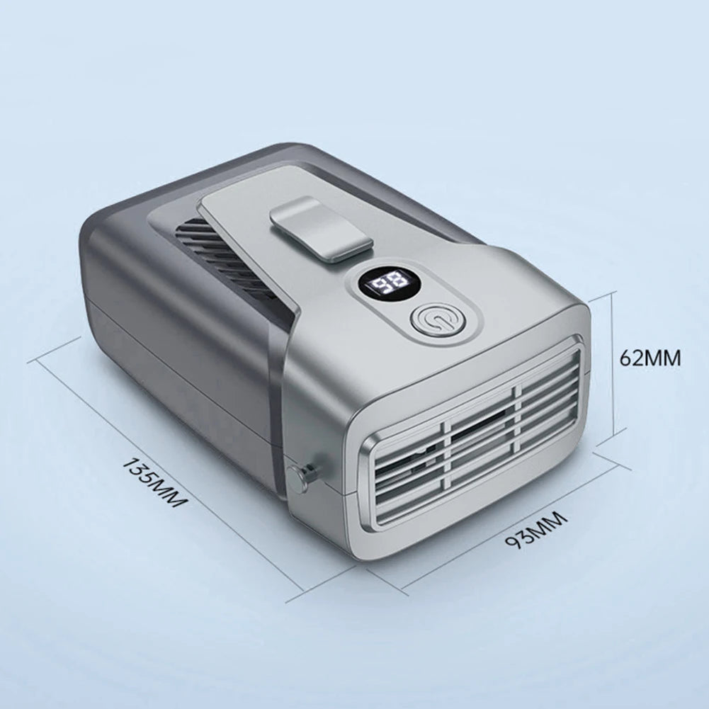 12000mAh Portable Waist Fan USB Rechargeable Air Conditioner Bladeless Mute Hanging Neck Fan for Outdoor Sports