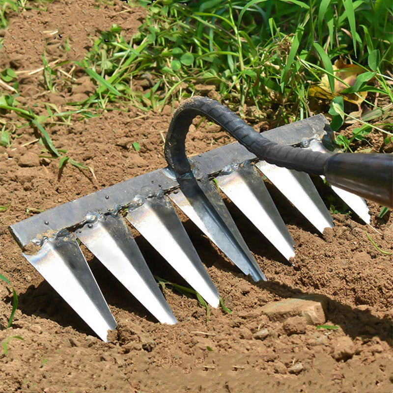 Steel Gardening Hoe Weeding Rake Tool