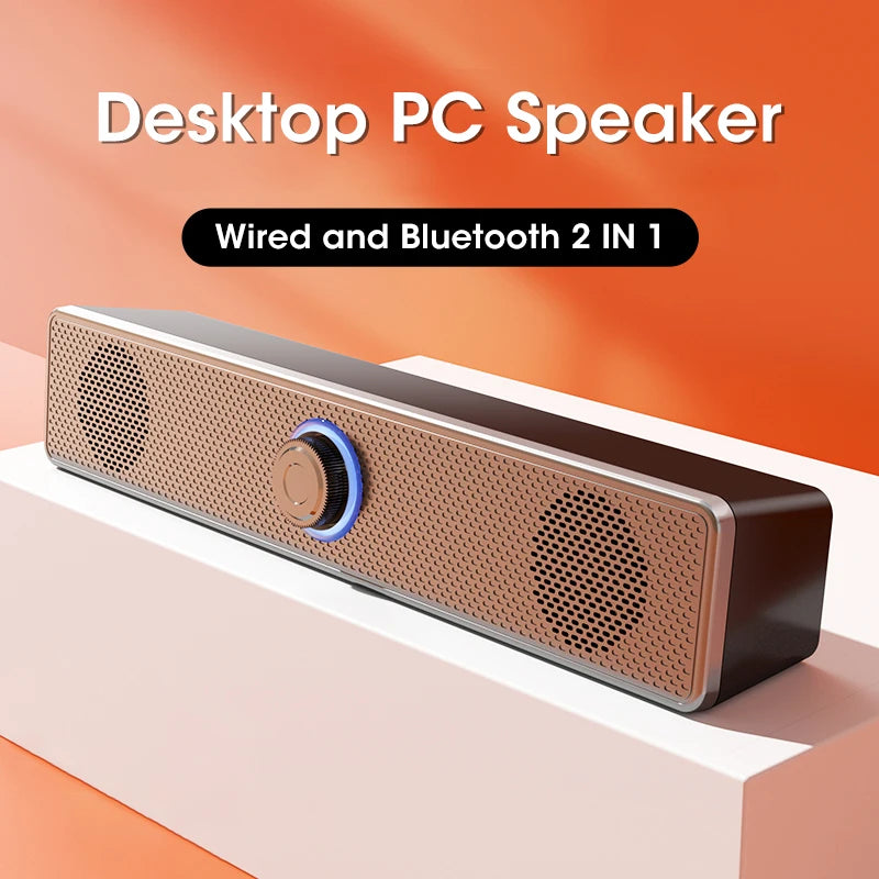 EchoWave Desktop PC Speaker: Computer Soundbar