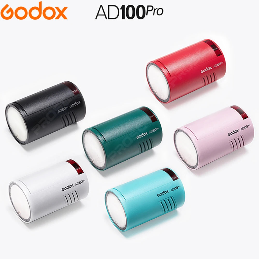 Godox AD100Pro AD100 Pro Wireless Pocket Flash 2.4G TTL HSS 100W Outdoor Flash Speedlight For Sony Nikon Canon Fuji Olympus Cams