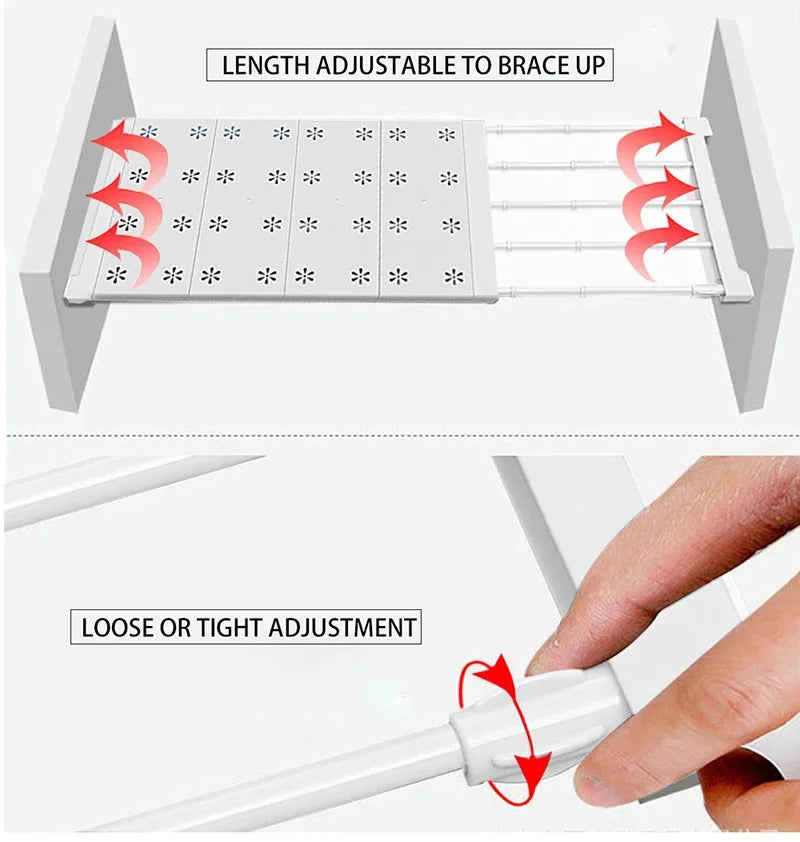 Adjustable Expandable Wardrobe Divider - Versatile Storage Solution