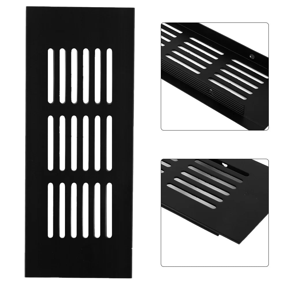 60mm Wide Vents Perforated Sheet Aluminum Alloy Air Vent Cabinet Wardrobe Ventilation Grille Vents Grille Ventilation-Cover