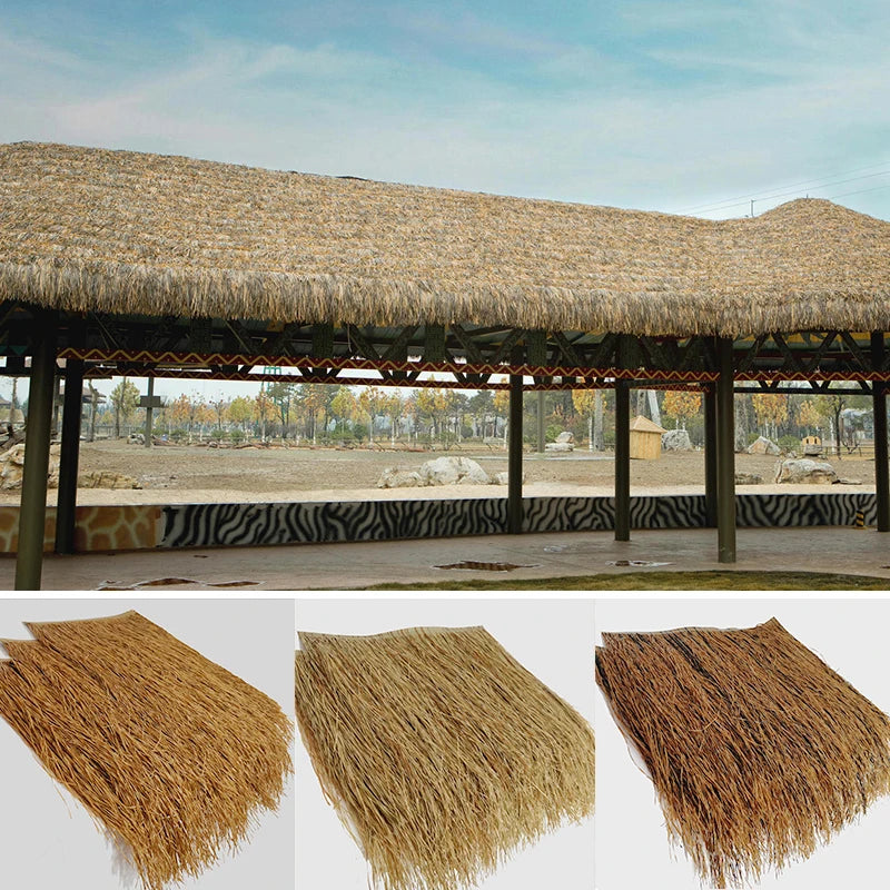 Artificial Straw Fake Grass Plant - Simulated Palm Thatch for Roofing