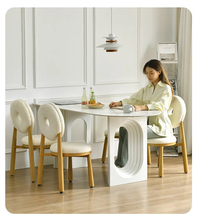 Multifunctional Dining Set - Elegant 4-Chair Ensemble