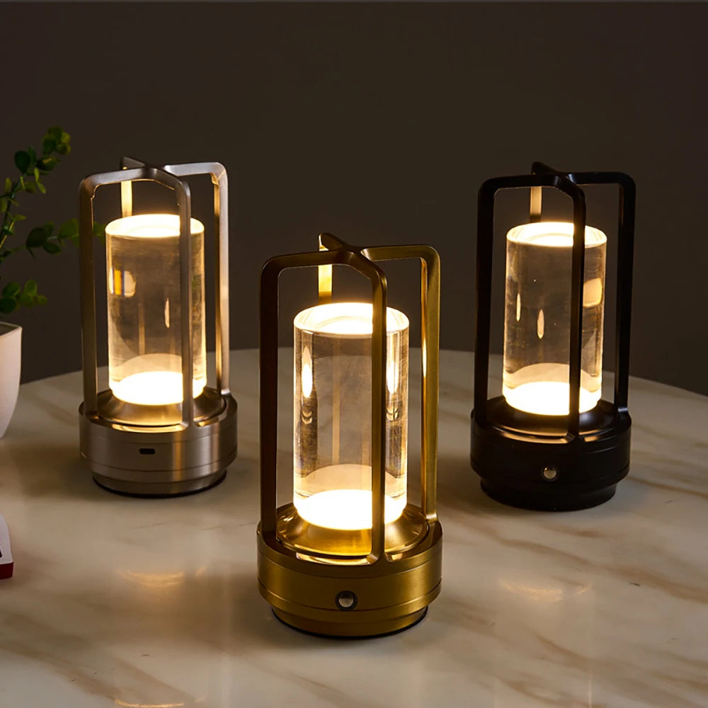 Industrial Style LED Cordless Table Lamp