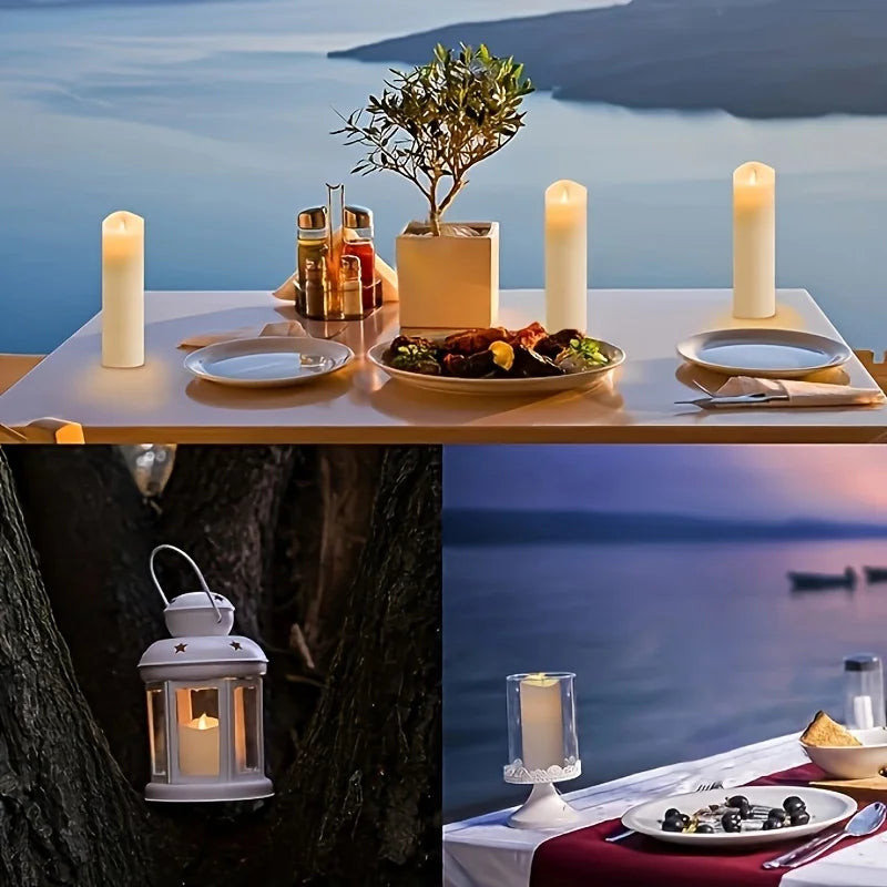 Remote-Controlled Waterproof Flameless Candle Set