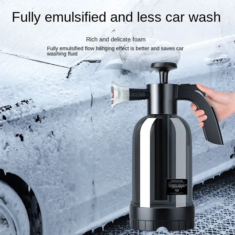 2L Hand Foam Sprayer with 3 Nozzles for Car Wash and Window Cleaning