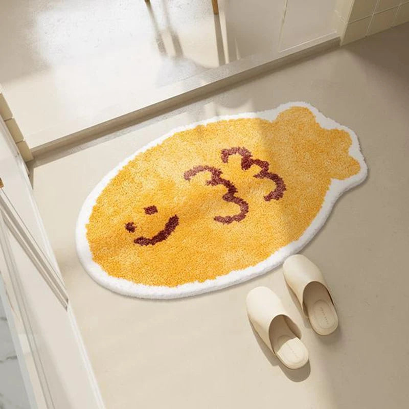 Kawaii Bear Rug Carpet for Living Room Bederoom Beside Area Rugs Non-slip Door Mat Faux Cashmere Floor Mats Kids Room Decor