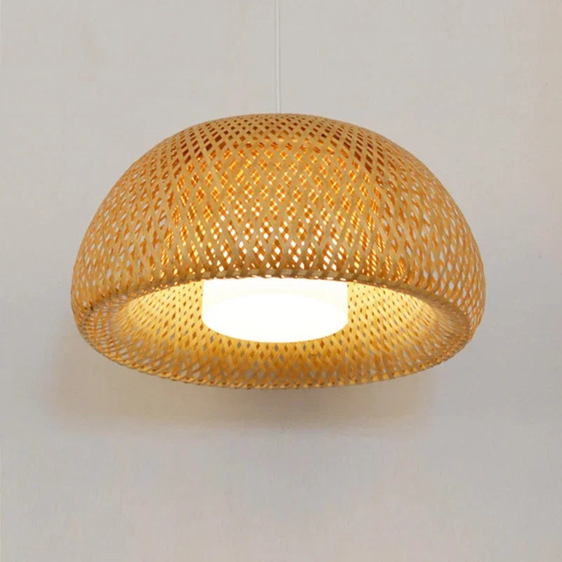 Chinese style Bamboo Pendant Ceiling decor led lights