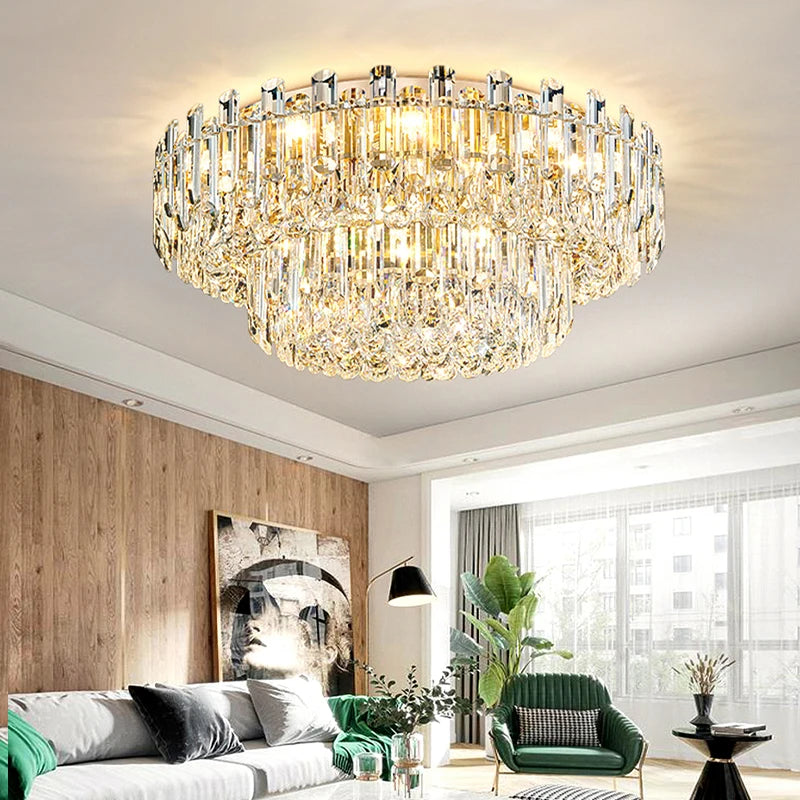 Modern LED Ceiling Lights - Luxury Crystal Balls